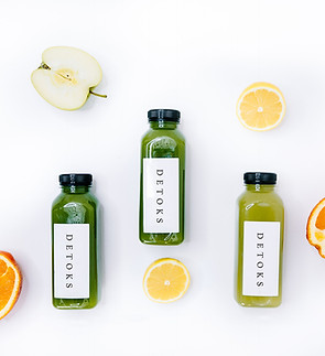 Juice in Glass Bottle