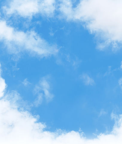 Blauer Himmel, Wolken