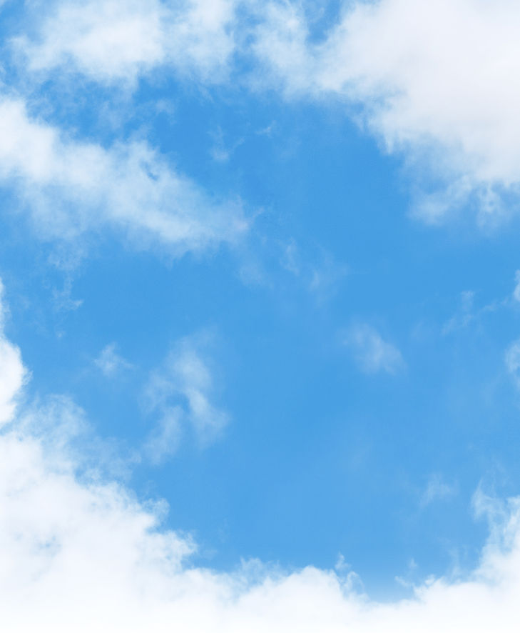 Ciel bleu et nuages