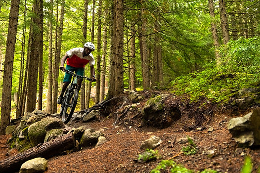Mountain Biker Riding