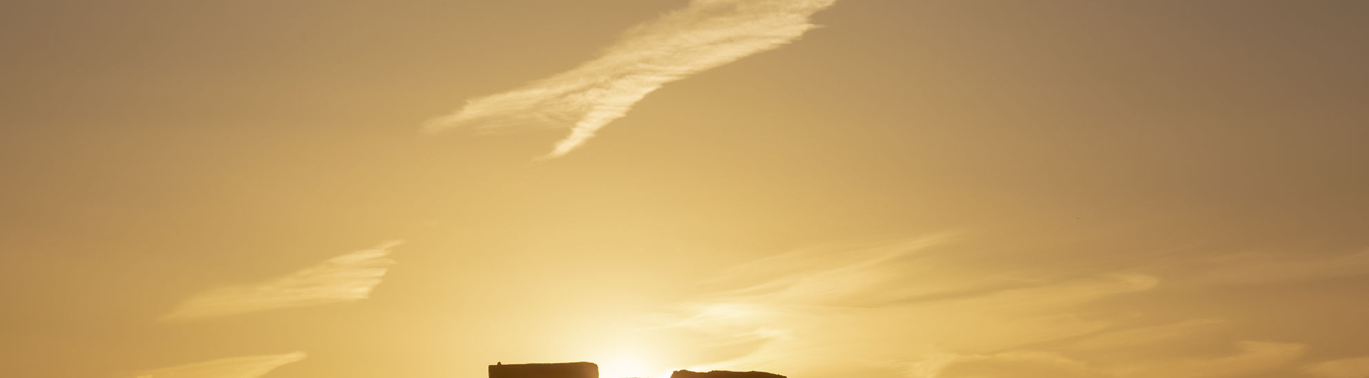 Sunset on Stone Henge Attraction