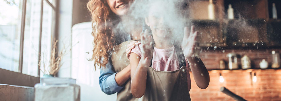 Mother And Child Baking