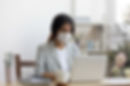 Businesswoman with Mask