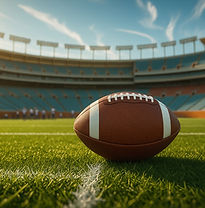 Football on Green Field