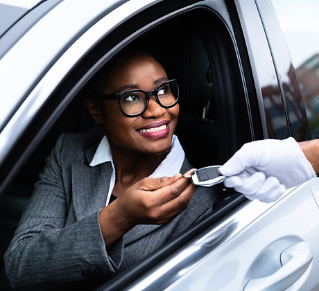 Giving Car Key to Valet