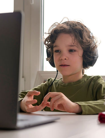 Kid Looking at Computer