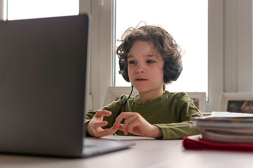 Kid Looking at Computer