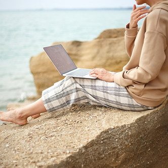Working at the Beach