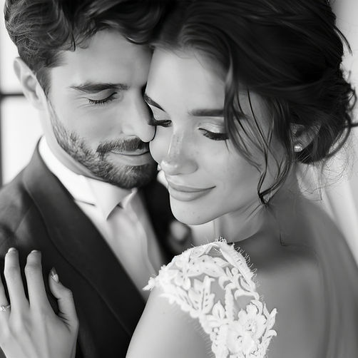 Wedding Couple Close-Up