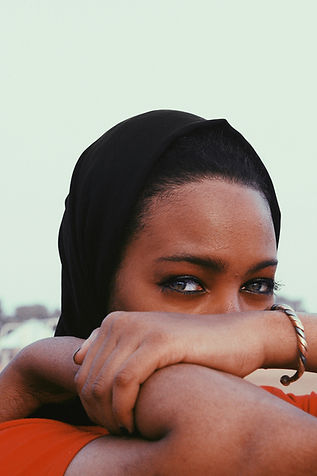 Mirada pensativa de la mujer