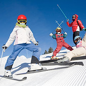 Family on a- Ski Vacation