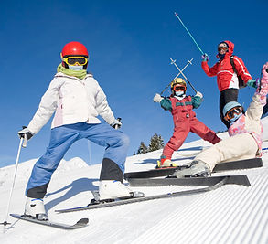 Family on a- Ski Vacation