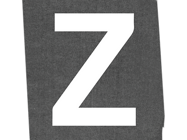 Buchstabe Z Design