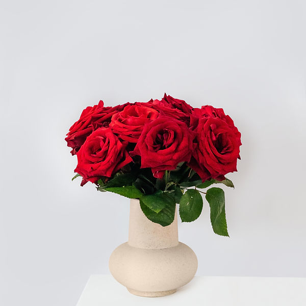 Red Roses Vase