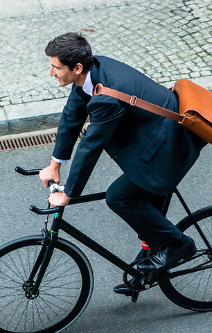Fahrradfahren zur Arbeit