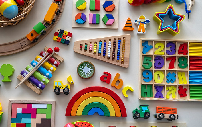 Brinquedos coloridos