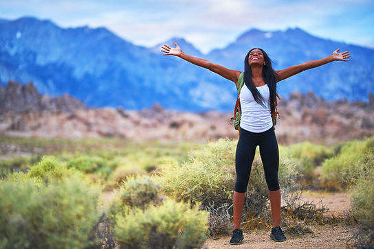 Woman Hiking Outdoors