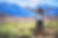 Woman in desert hiking