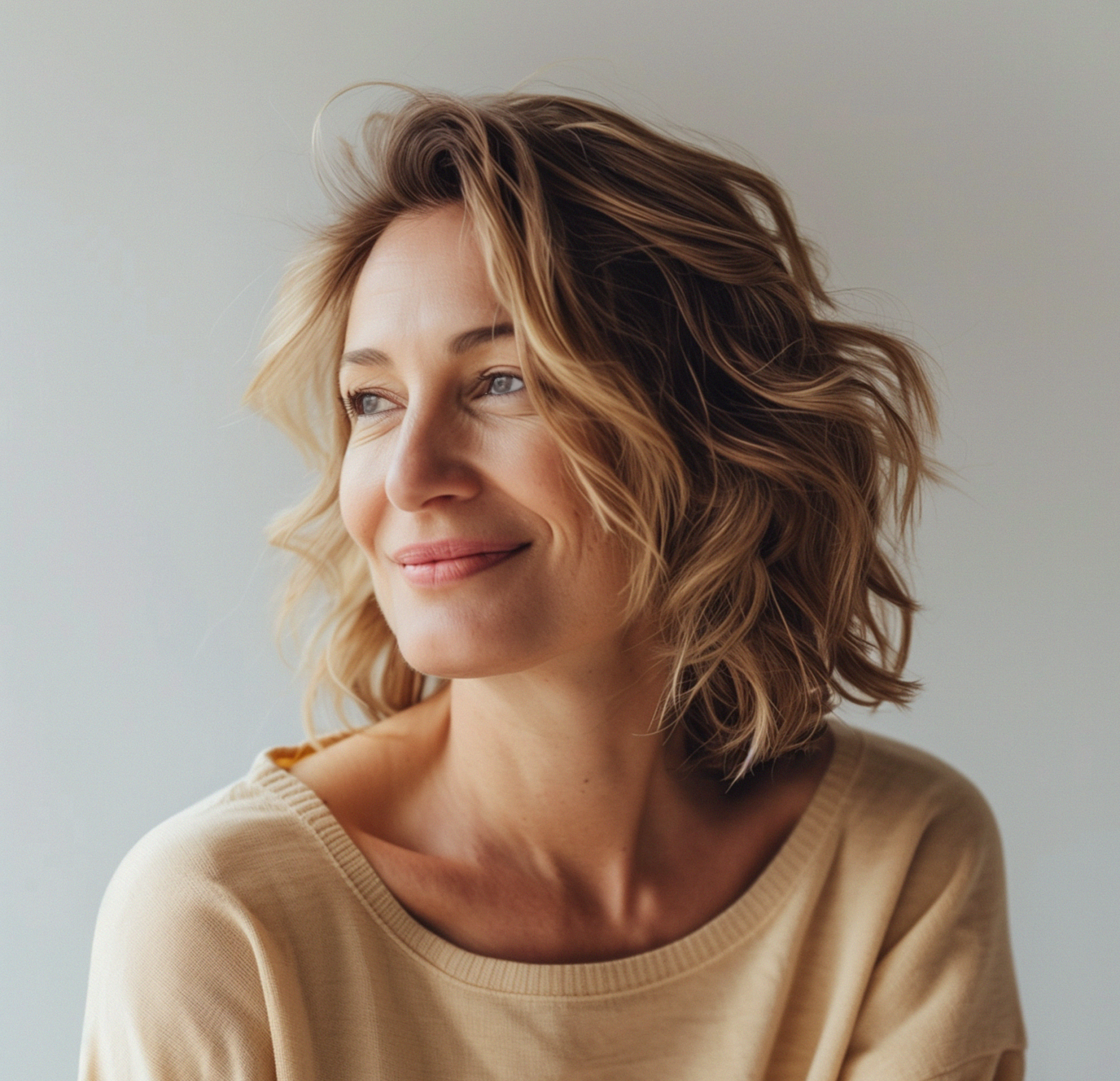 Retrato de mujer sonriente