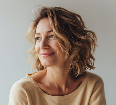 Retrato de mulher sorridente