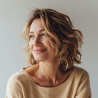 Retrato de mulher sorridente