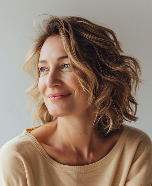 Smiling woman portrait