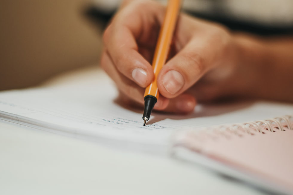pencil with notebook
