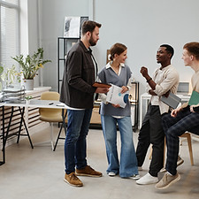 Office Team Discussion
