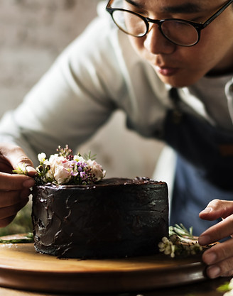 Gâteau de décoration de boulanger