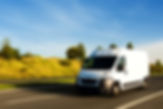 a white van on road