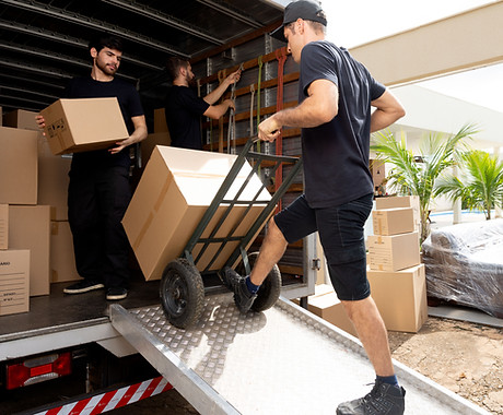 Loading Boxes in teh Truck
