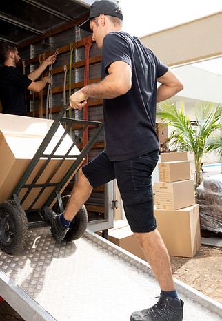 Loading Boxes in teh Truck