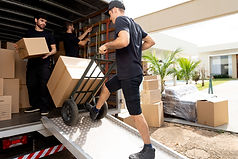 Cajas de carga en el camión
