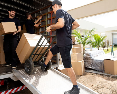 Cajas de carga en el camión