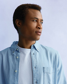 Man In Blue Shirt