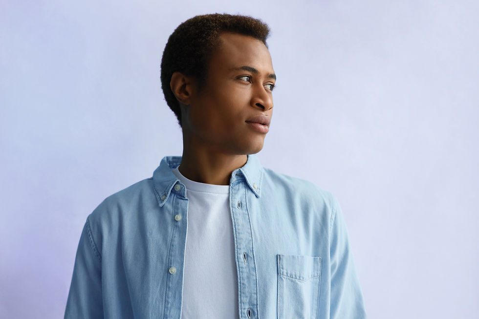 Man In Blue Shirt