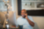 Homme affaires, téléphone