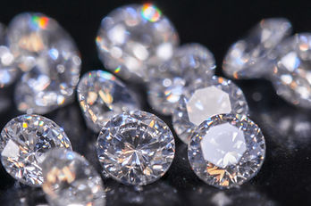 Close-up of diamonds