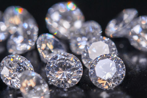 Gros plan sur les diamants