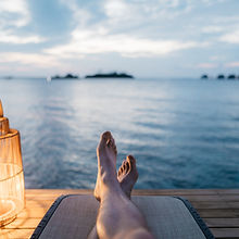 Relaxing by the Water