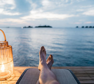 Relaxing by the Water