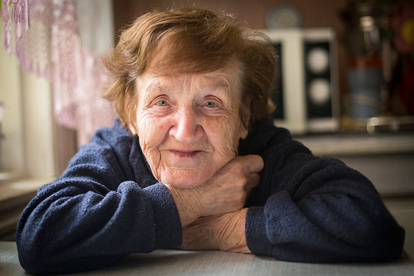 Portrait of an aged person
