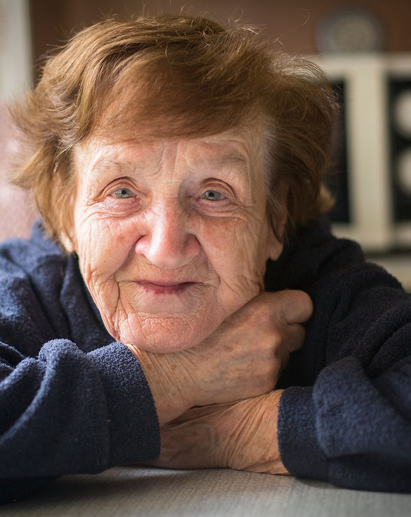 Portrait of an aged person