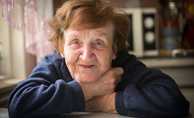 Retrato de uma pessoa idosa