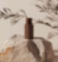 Brown Bottle Display