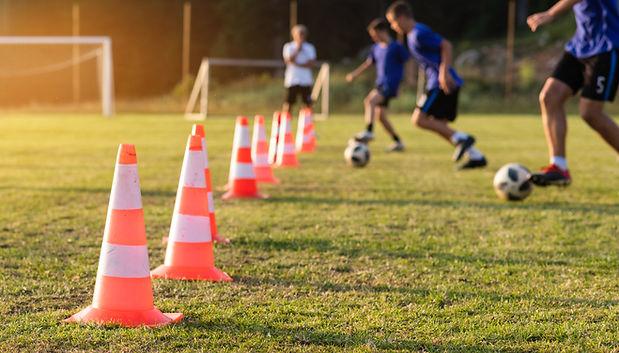 Fußballtraining im Freien