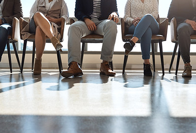 Applicants in the waiting room
