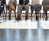 대기실에 있는 지원자