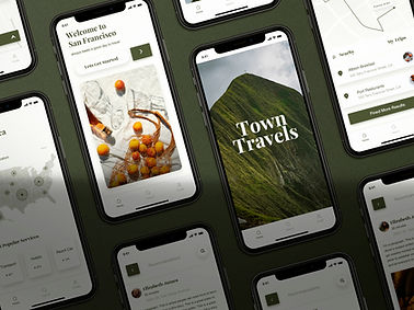 Travel App Screens