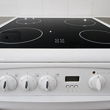 classic white four ring electric hob with dials